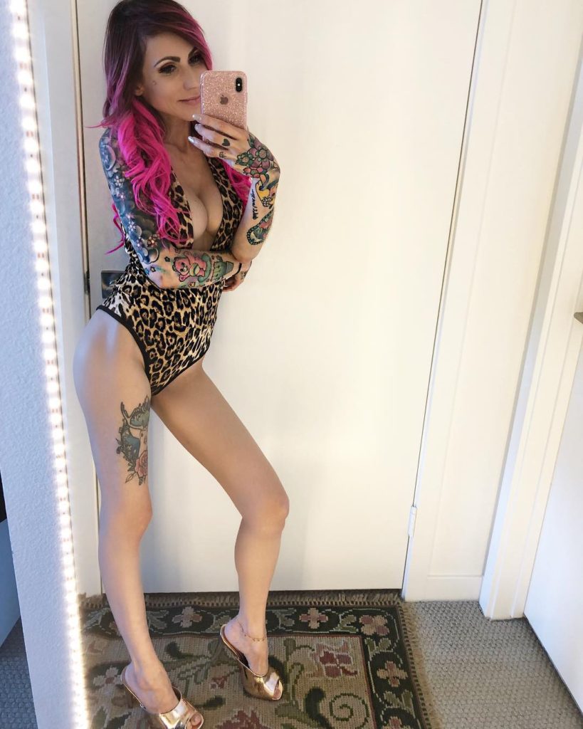 selfie by Mah Suicide in leopard print bodysuit