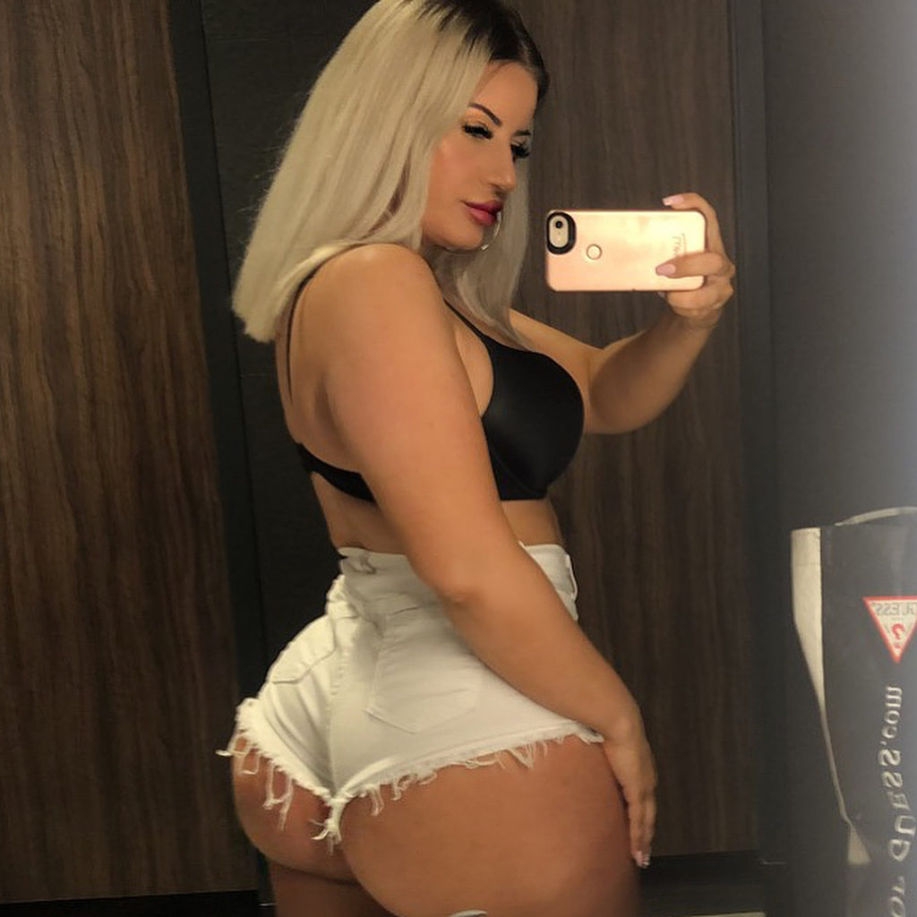 booty shorts selfie by Diana Atwaters