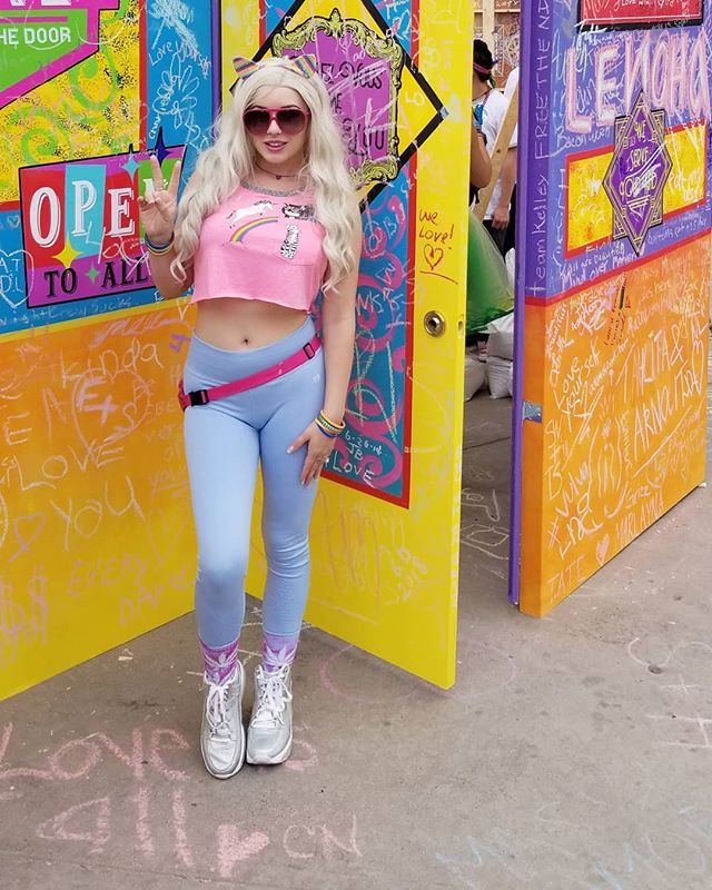 Lexi Belle at Pride event